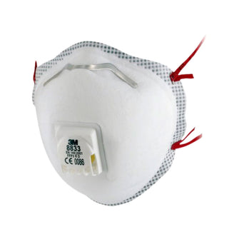 3M&trade; 8833 FFP3 Valved Particulate Respirator Mask - Pack of 10