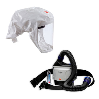 3M&trade; Versaflo&trade; TR-315UK+ Powered Air Starter Kit and S-133L Respirator Hood Bundle-Large